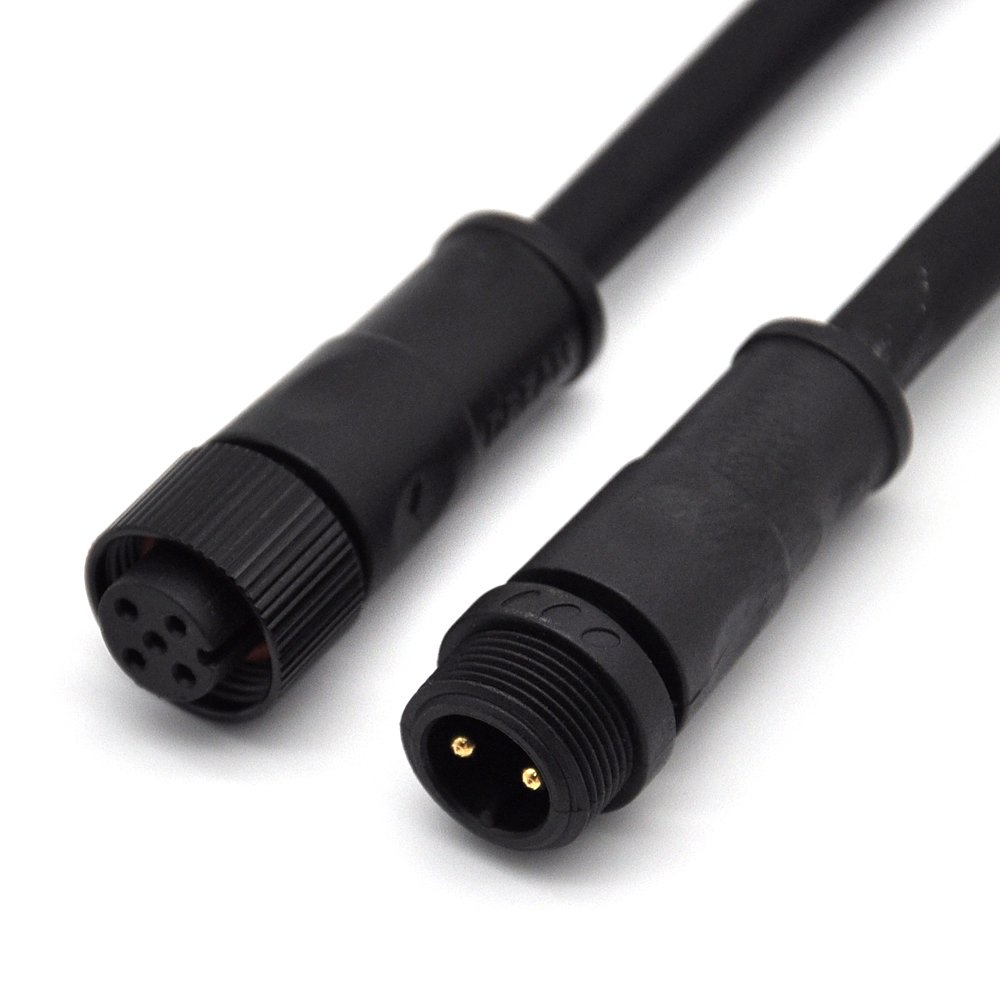 M8 M12 M16 M18 M20 Waterproof Connector 3 Pin 3 Core IP65 IP67 IP68 Metal Male Female Plug LED Connector