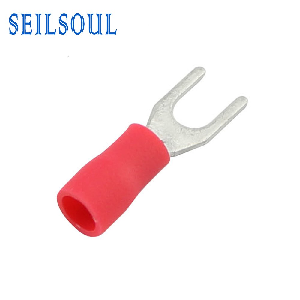 SV2-3.5 AWG 16-14 U type cable lugs insulated cable crimp terminals copper terminal block connector flat cable connector
