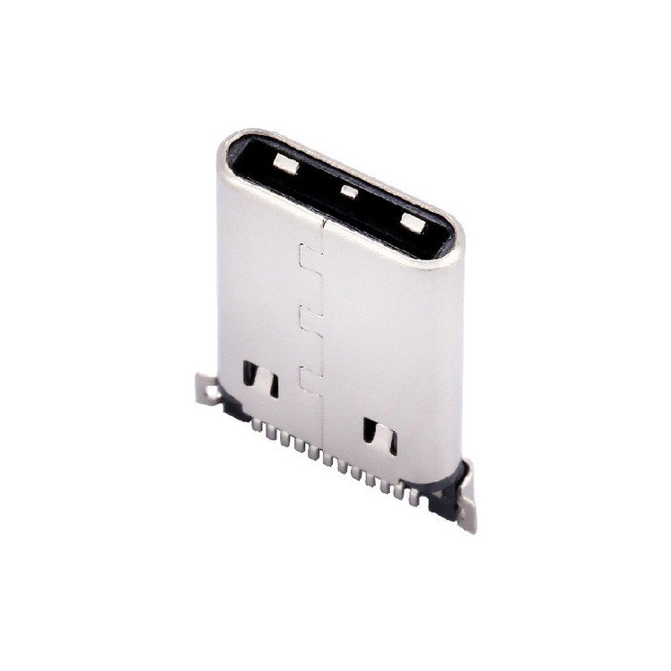 USB Type-C 12P Male Connector Horizontal Sinking Plate SMT Type Male Plug Interface Connector