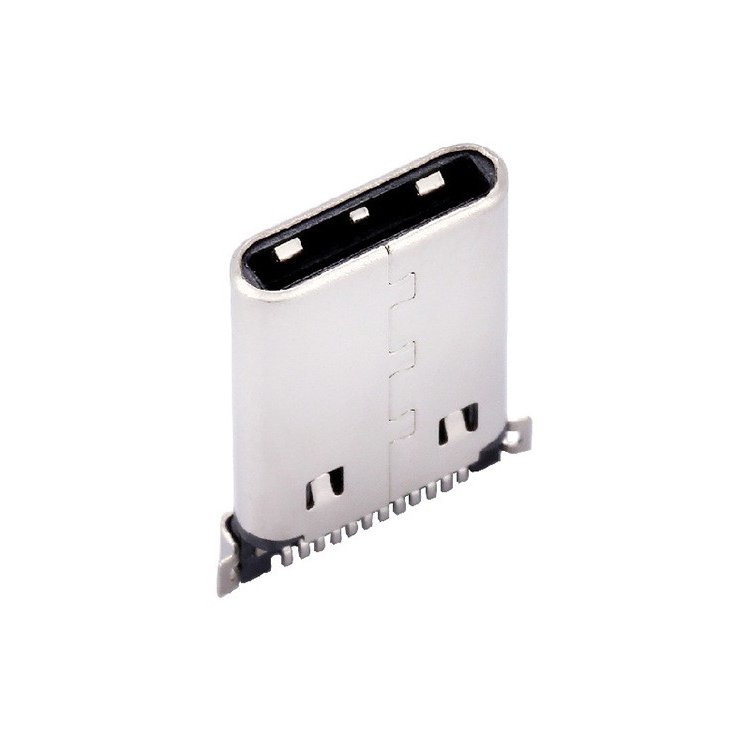 USB Type-C 12P Male Connector Horizontal Sinking Plate SMT Type Male Plug Interface Connector
