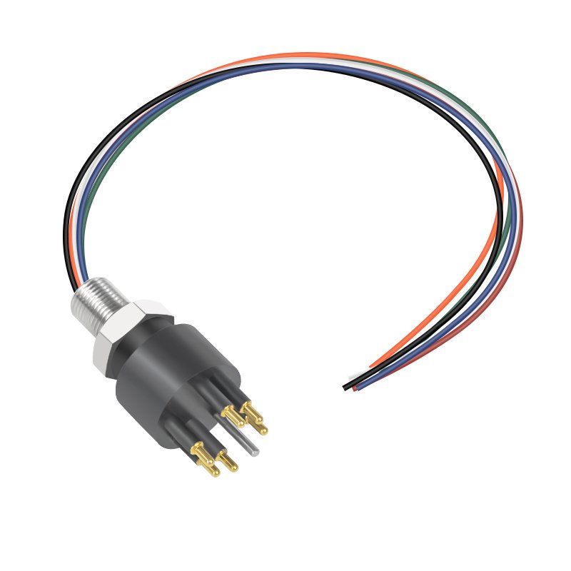 BH6M Deepsea 6 pin Bulkhead Electrical Connectors Waterproof Seacon Underwater Connector for Subsea ROV Camera equipment