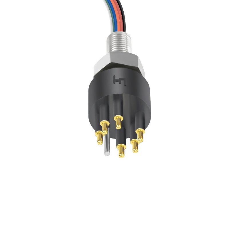 BH6M Deepsea 6 pin Bulkhead Electrical Connectors Waterproof Seacon Underwater Connector for Subsea ROV Camera equipment