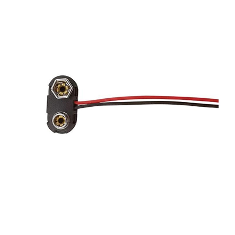 9V Battery Clip Lead Wires Holder Wire Cable T-type 9V Battery Snap Connector Clip 9V Battery Connector