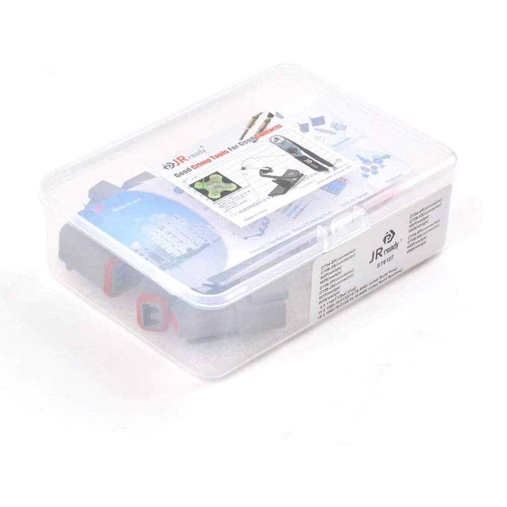 JRready Deutsch DT Connector Kit 2,3,4,6 Pin Gray Waterproof Connectors DT 16# Crimp Style Terminals Seal Plugs