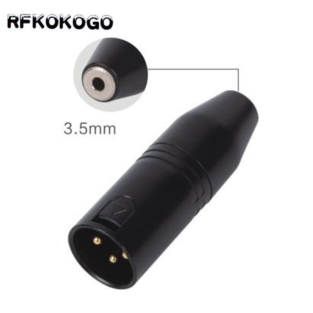 XLR 3 Pin Male female Plug Converter to 3.5mm 1/8" TRS Mini Jack Female Stereo Microphone Adapter Audio Connector