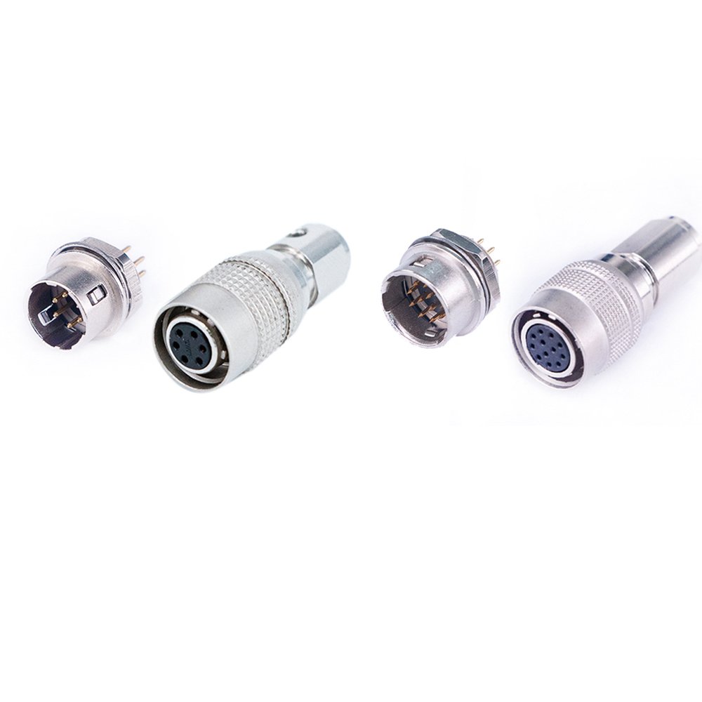 Push pull circular Waterproof circular hirose connector Seismic and impact resistant industrial camera connectors