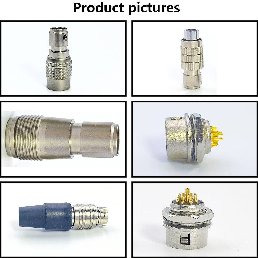 Push pull circular Waterproof circular hirose connector Seismic and impact resistant industrial camera connectors