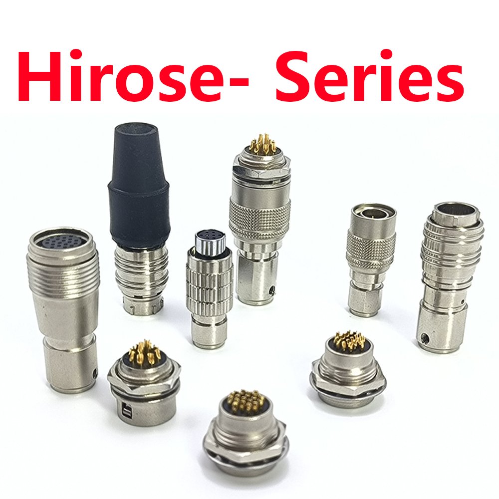 Push pull circular Waterproof circular hirose connector Seismic and impact resistant industrial camera connectors
