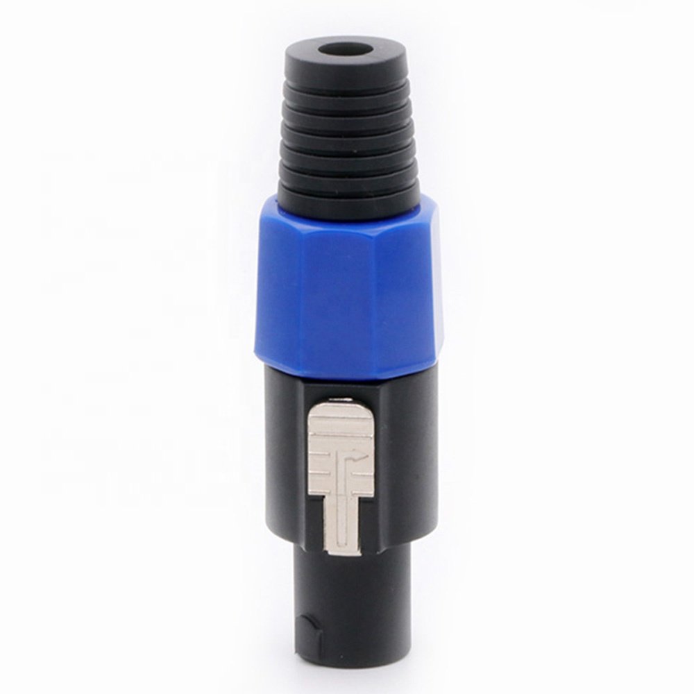 NL4FC Speaker Connector 4Pins Blue Color Speaker Power Male Plug Cable Connector Speaker Amplifier Adapter PowerCon Male Plug