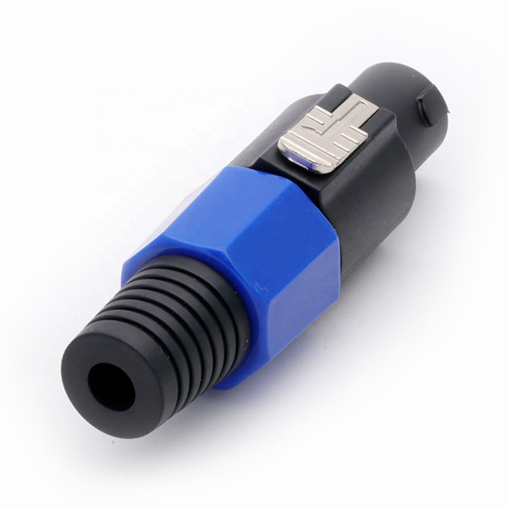 NL4FC Speaker Connector 4Pins Blue Color Speaker Power Male Plug Cable Connector Speaker Amplifier Adapter PowerCon Male Plug
