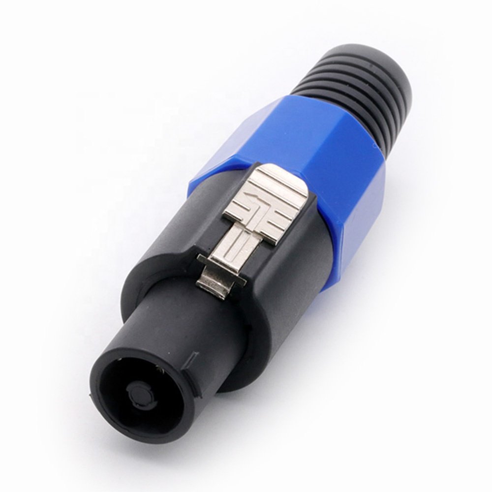 NL4FC Speaker Connector 4Pins Blue Color Speaker Power Male Plug Cable Connector Speaker Amplifier Adapter PowerCon Male Plug
