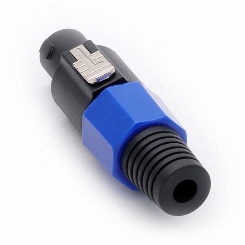 NL4FC Speaker Connector 4Pins Blue Color Speaker Power Male Plug Cable Connector Speaker Amplifier Adapter PowerCon Male Plug