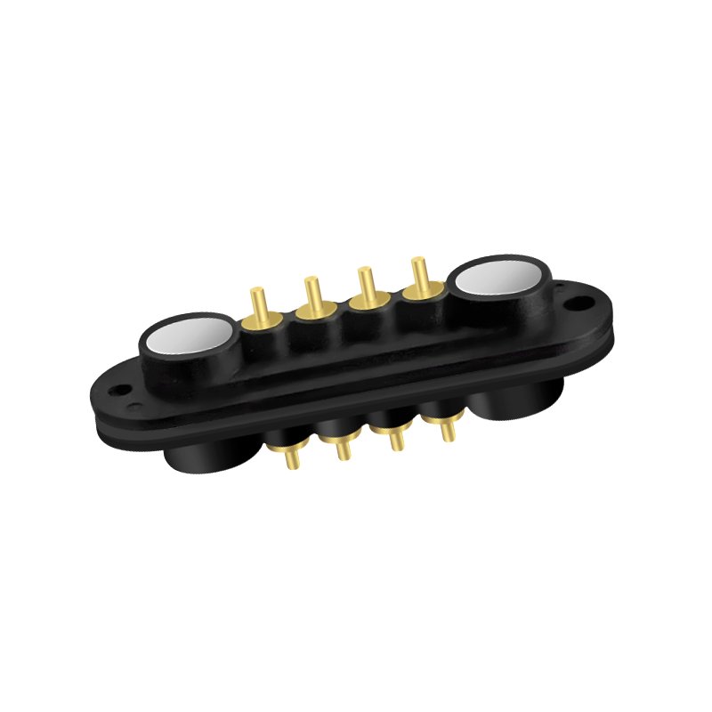 Ultrathin 4Pin Pitch 2.54mm 5V 2A Male Female Welding PCB 4 Pin Connector Magnetic