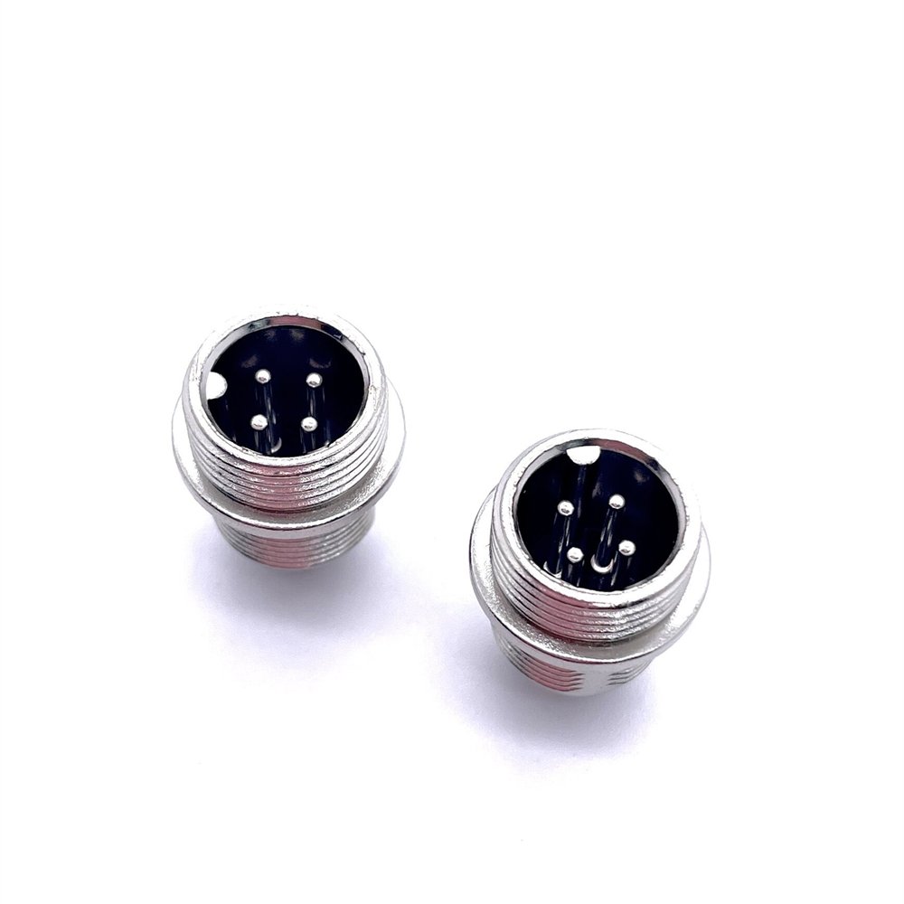 Soulin Gx12 4 Pin Aviation M12 Serie Pcb Male Female Ip68 Waterproof Connector For Soldering Terminal Wires Harness