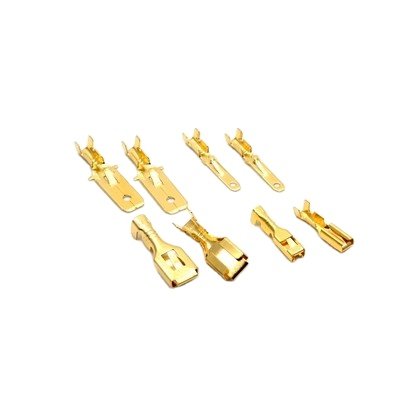 2.8/4.8/6.3mm Quick Splice Male and Female Wire Spade Connector Crimp Terminal with Insulating Sleeve for Car Audio Speaker