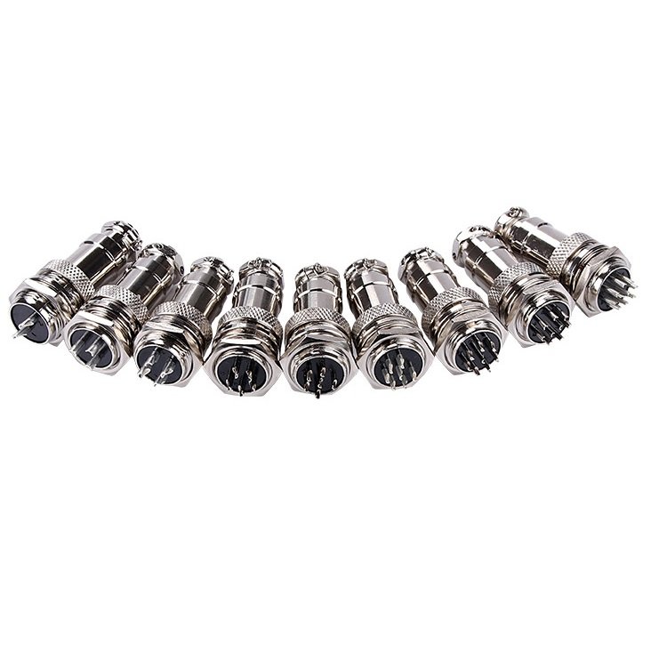 Aviation plug GX16 connector 2 3 4 5 6 7 8 9 10pin threaded connector
