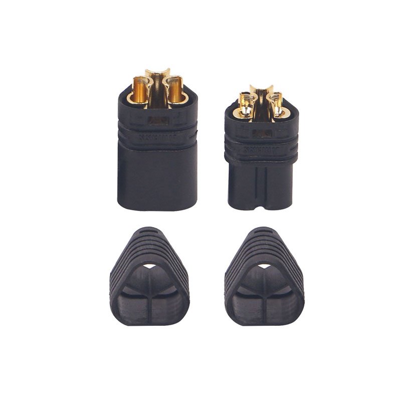 Amass MT Series MT60 Three-pin Plug Motor ESC Socket XT60 Upgraded Version 3 Hole Connector Black