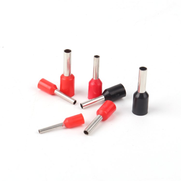 E Type Electrical Bootlace Insulated Tinned Copper Single Wire Ferrules Connector Closed-end Quick Crimp Pin Cord End Terminal