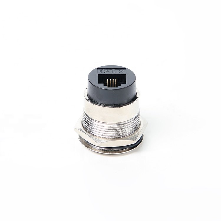 New products 22mm cat6 keystone jack rj45 waterproof connector plug D type for network cabinets