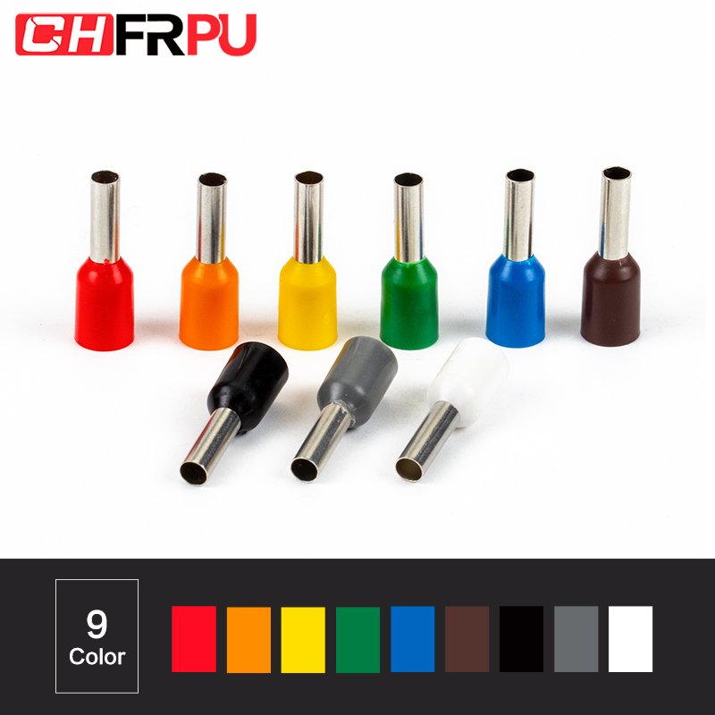 cord end sleeve VE 7508 AWG #20 copper tube insulated ferrule bootlace crimp terminal wire connector pin cable terminal