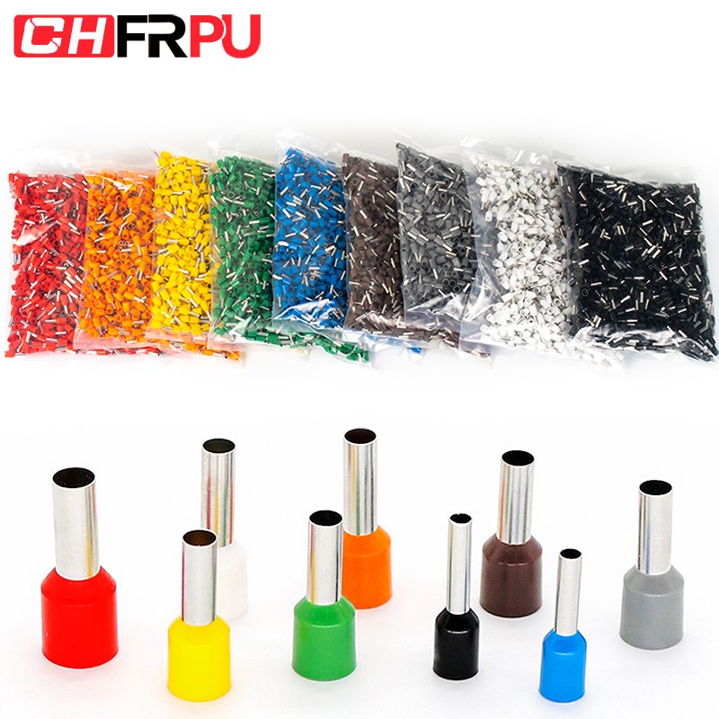 cord end sleeve VE 7508 AWG #20 copper tube insulated ferrule bootlace crimp terminal wire connector pin cable terminal