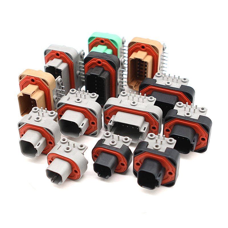 Made in China DT13-08PD Auto waterproof connector 8Pin PCB Mount Header Right Angle connector Factory Direct sale DT connector