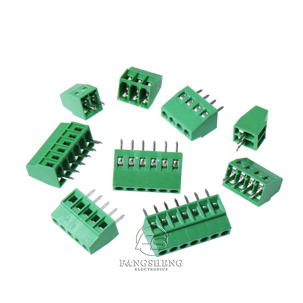 KF128 2.54mm Pitch Mini PCB Screw Terminal Blocks Connector 2/3/4/5/6/7/8/9/10/12/16 Pin Screws Terminals For 26-18AWG DIY