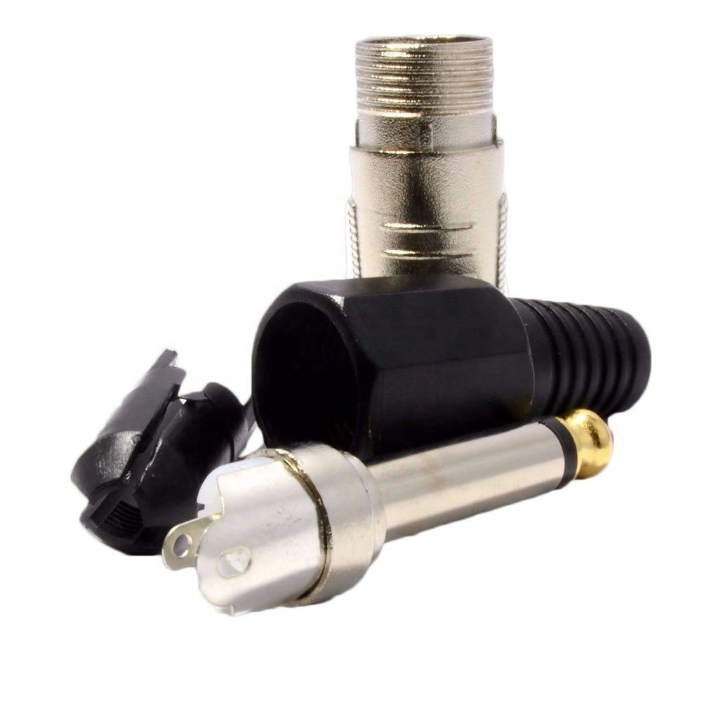 Hot sale 6.35mm mono stereo male jack TRS plug audio connector for amplifier microphone