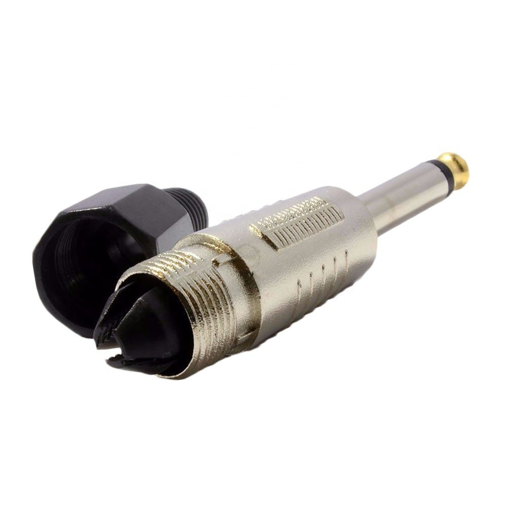 Hot sale 6.35mm mono stereo male jack TRS plug audio connector for amplifier microphone