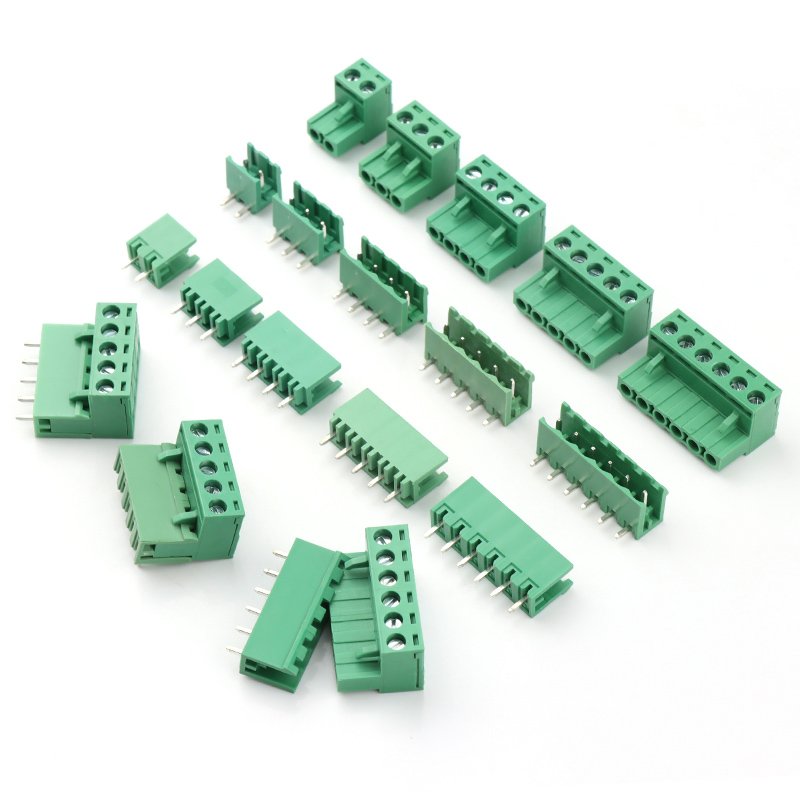 2 pins 5.08mm pitch terminal block connector female and male 2edg 2edgk 508 pluggable pcb terminal blocks with screw