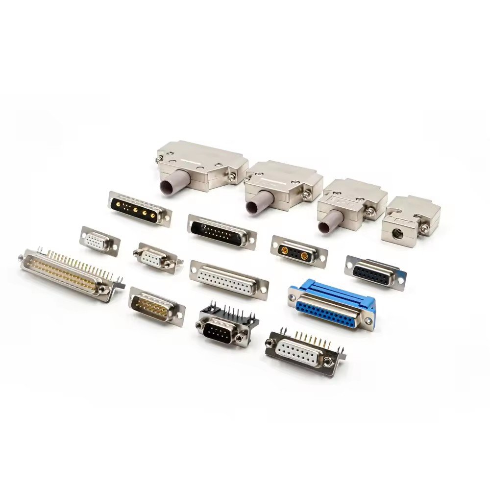 LECHUAN Factory Direct 44Pin Male Female Optional PCB Mounting High Density DIP Right Angle Type D-SUB Connector