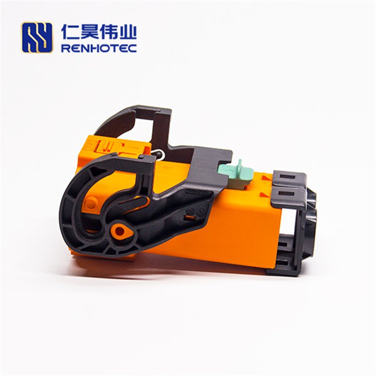 High Current Ip67 Mil Circular Electric Vehicle System Hvil 2pin 6mm Plastic Right Angled Plug Elbow Connector