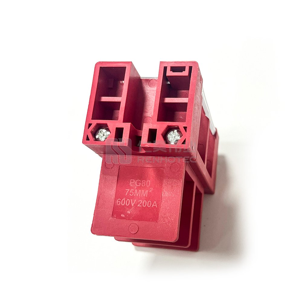 Through Wall Battery Terminal 2 Pole High Current 100A 120A 150A 200A with Screw Copper Connector