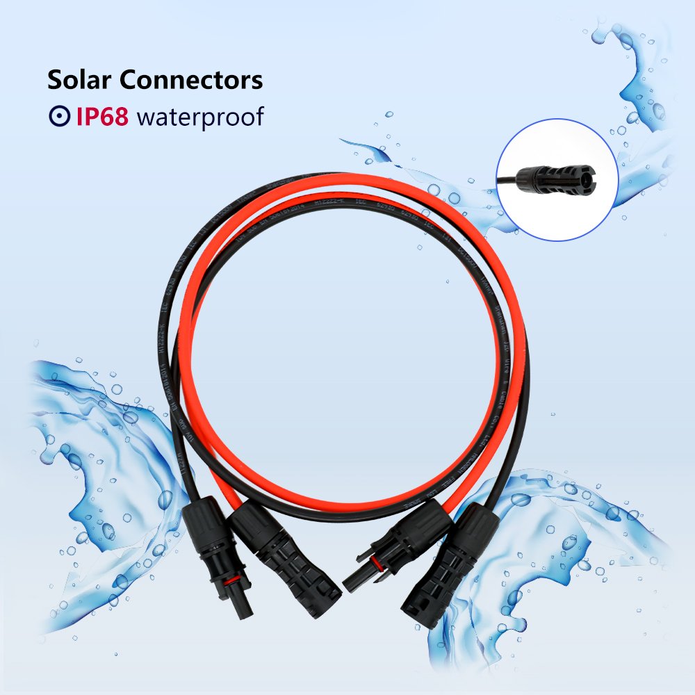 Solar DC Cables For Solar Panel 4-6mm2 PV DC Connector 6mm DC Cable Solar Cable 4mm2