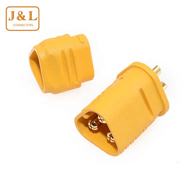 Amass model aircraft male female plug MT30-M MT30-F connector head with sheath three-core sleeve
