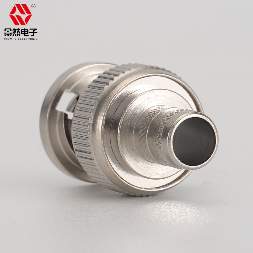 HOT SELLing rg6 bnc connector 75 Ohm Male Straight crimp all brass nickle plating BNC PLUG audio and video connector