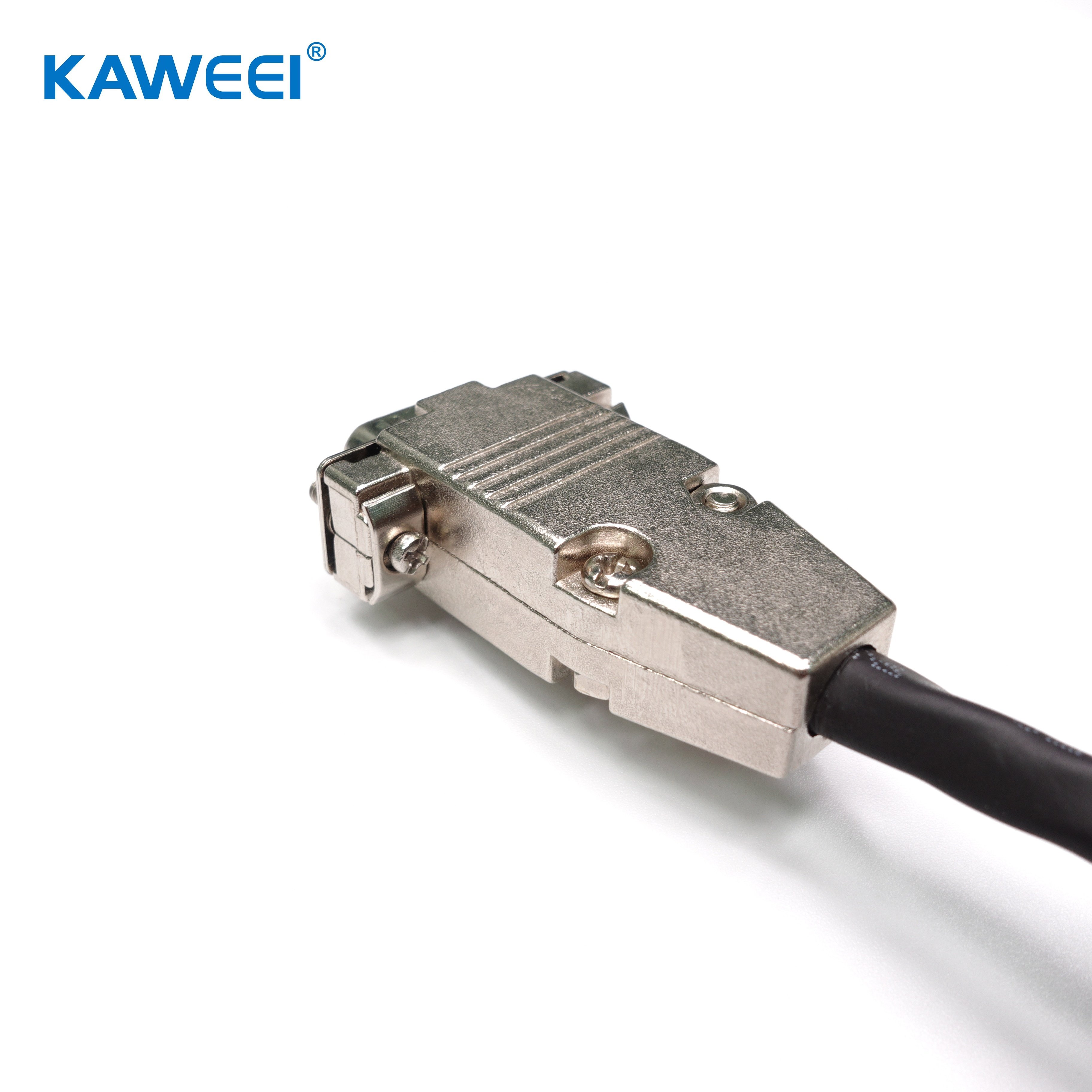 Customized 3in 1 High-Quality Kirsite Male D-Sub Nylon Cable Connector 50P to 50P to 9P Cable Assembly