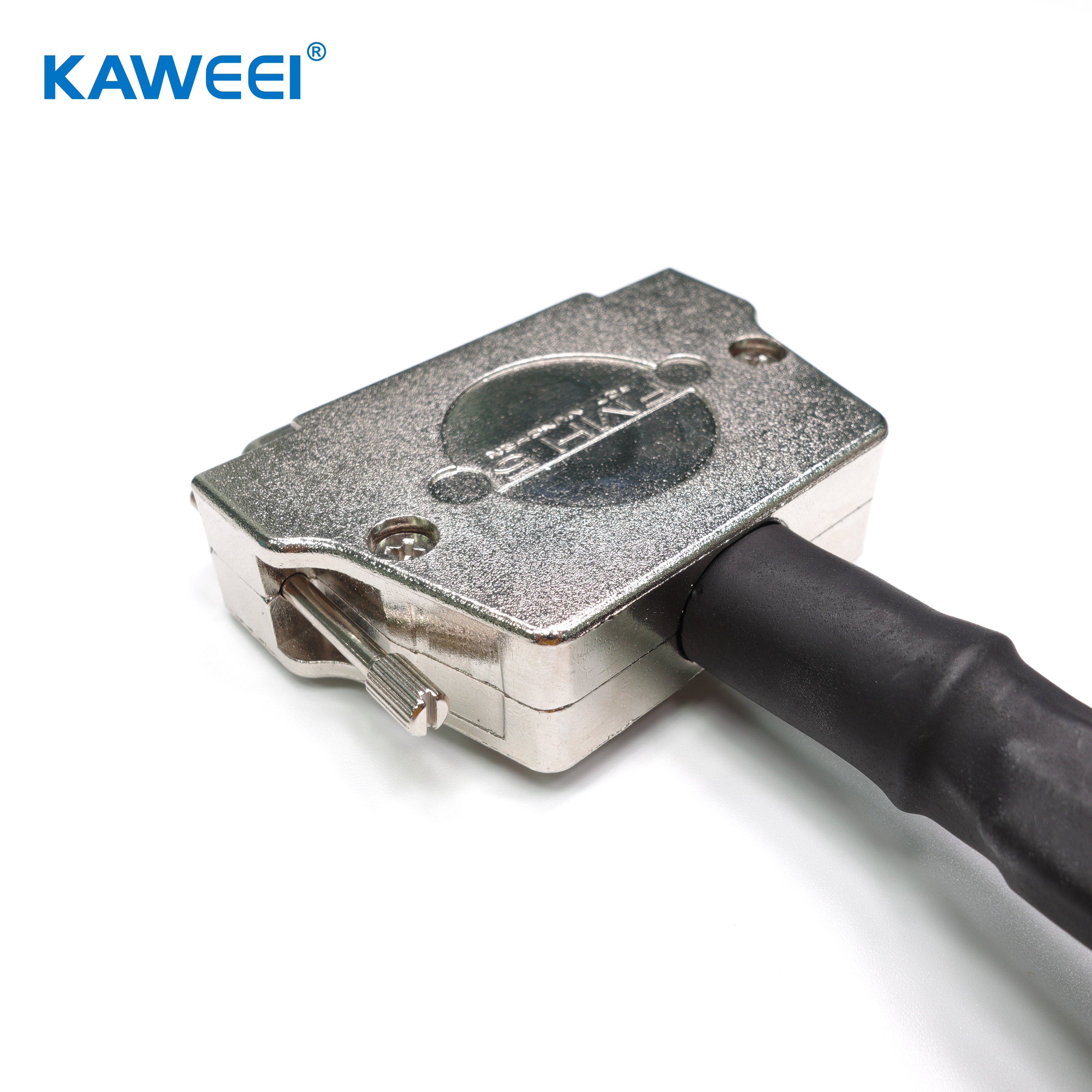 Customized 3in 1 High-Quality Kirsite Male D-Sub Nylon Cable Connector 50P to 50P to 9P Cable Assembly