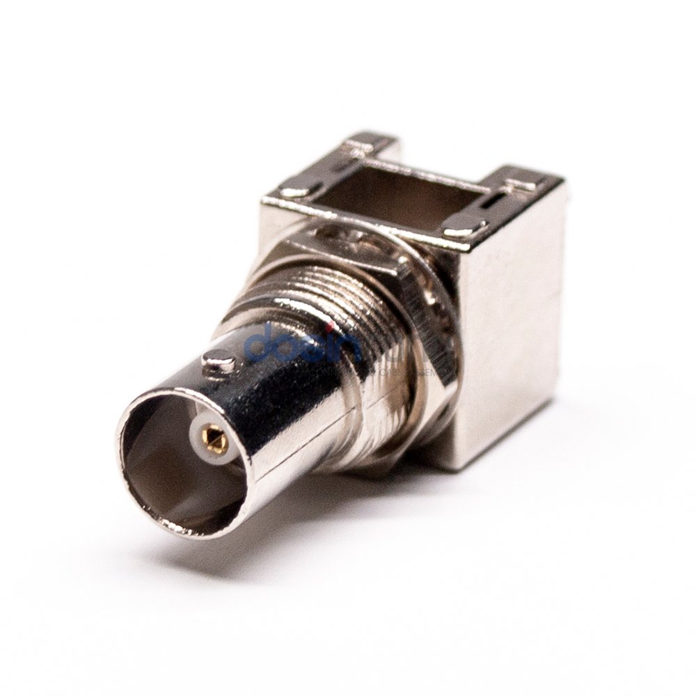 BNC Female Connector CCTV Straight Panel Mount Through Hole for PCB