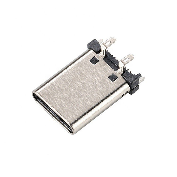 USB 3.1 Type C 24-Pin Male Connector Vertical Four-Leg Insertion SMT Type for PCB