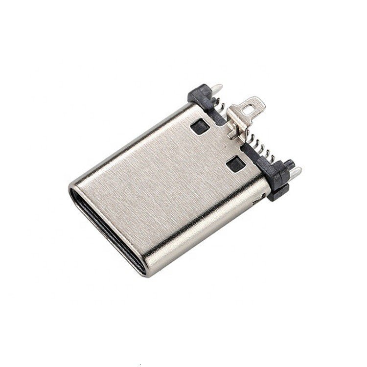 USB 3.1 Type C 24-Pin Male Connector Vertical Four-Leg Insertion SMT Type for PCB