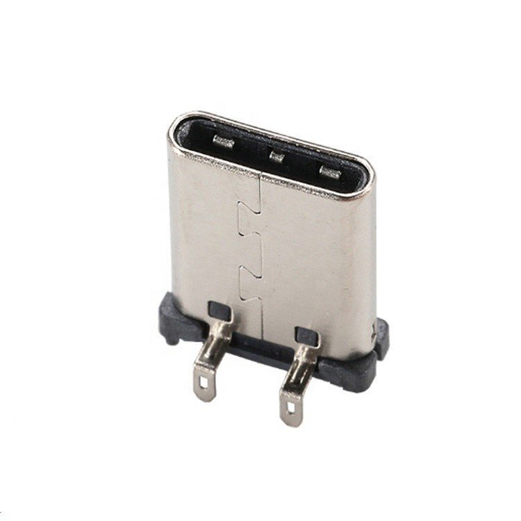 USB 3.1 Type C 24-Pin Male Connector Vertical Four-Leg Insertion SMT Type for PCB