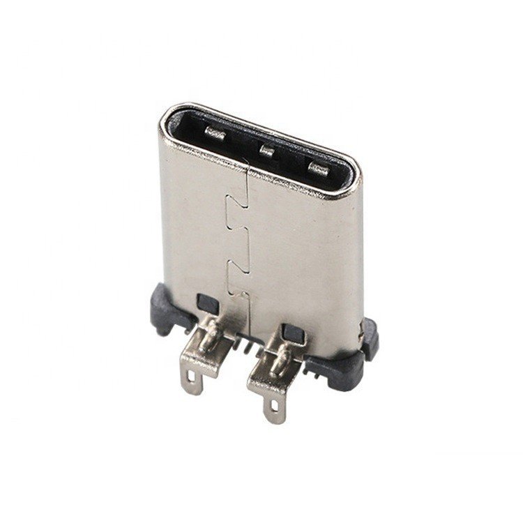 USB 3.1 Type C 24-Pin Male Connector Vertical Four-Leg Insertion SMT Type for PCB