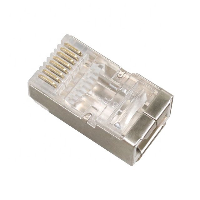 High performance CAT5 CAT6 UTP 8P8C modular plug cat5e cat6 8p8c shielded ethernet rj45 cable connector