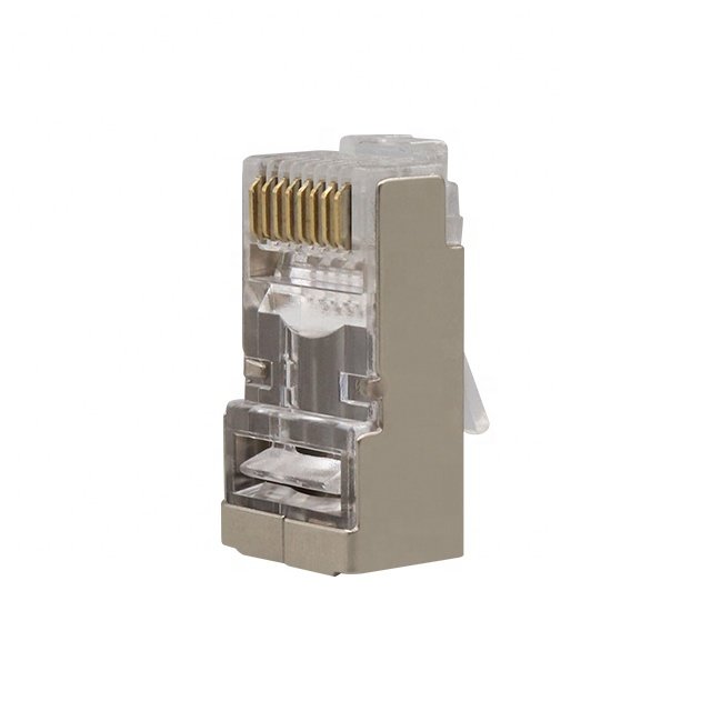 High performance CAT5 CAT6 UTP 8P8C modular plug cat5e cat6 8p8c shielded ethernet rj45 cable connector
