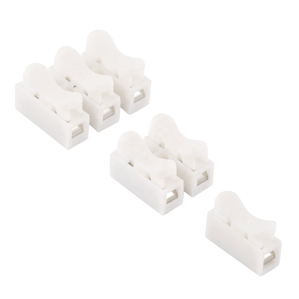 CH-1 CH-2 CH-3 White Color Model Wire Connector Electrical Crimp Terminals Block Splice Cable Clamp Fit Led Strip