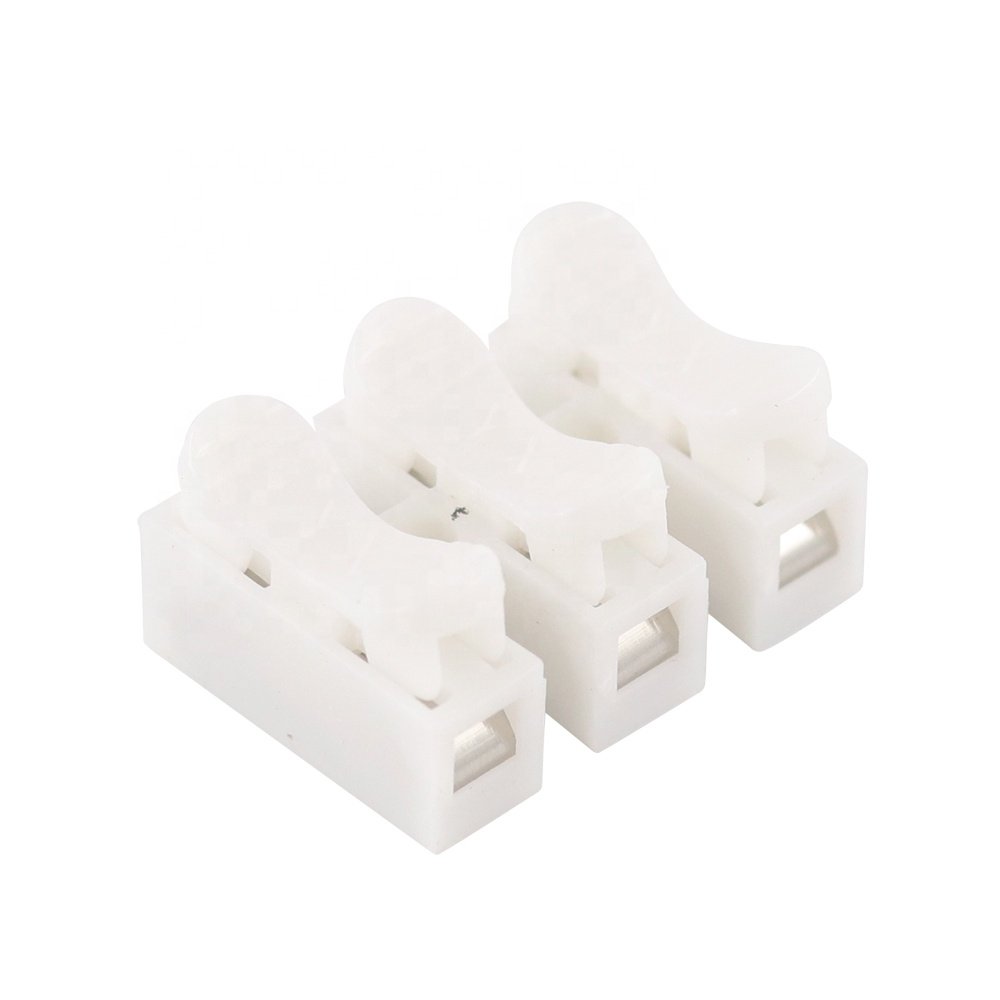 CH-1 CH-2 CH-3 White Color Model Wire Connector Electrical Crimp Terminals Block Splice Cable Clamp Fit Led Strip