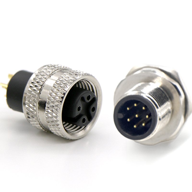 M12 connectors Fabricated metal type DIY rail traffic Free plug connectors