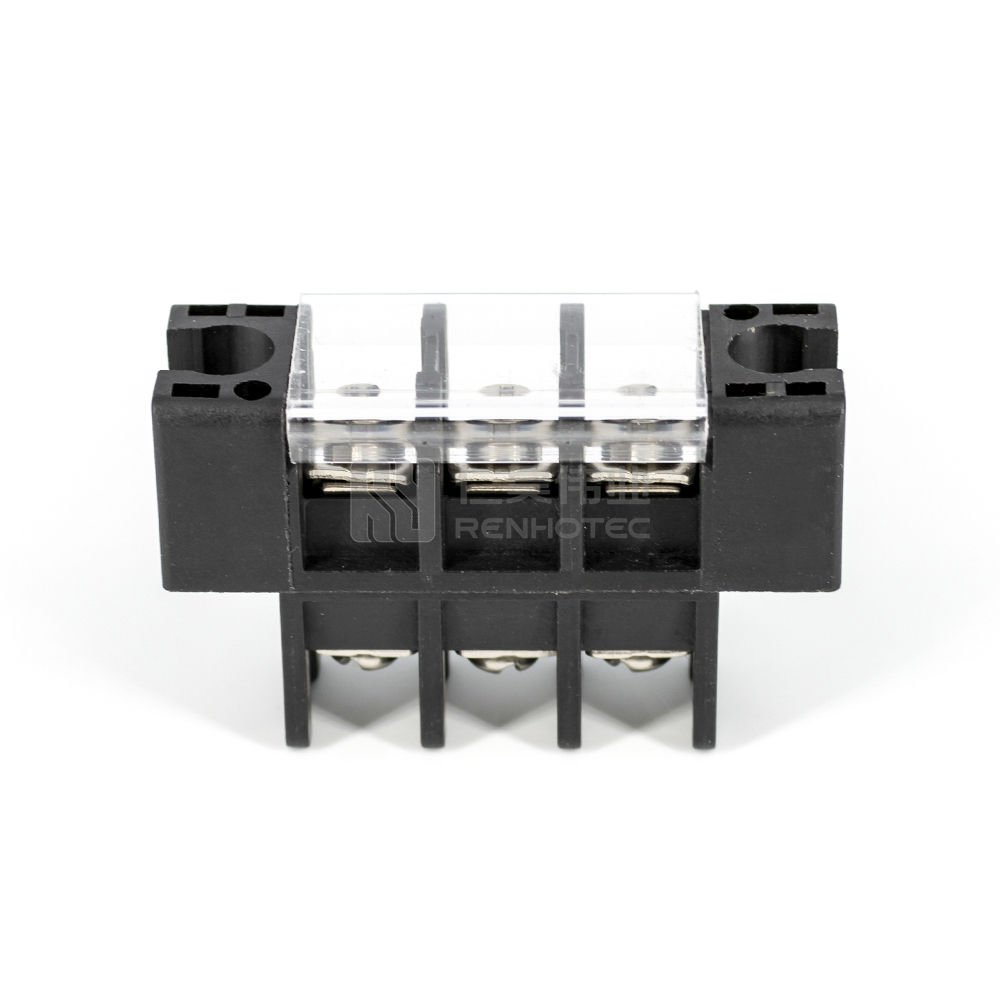 100A Double Row Wire Barrier Terminal Block Panel Mount Feed Through