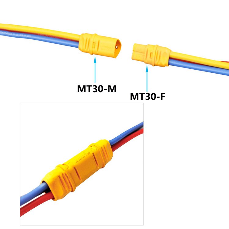 3 Pin Yellow Black Original Amass MT60 MT30 MT-30 MT 30 3Pin Connector PCB Mount Banana Plug Cable Connector